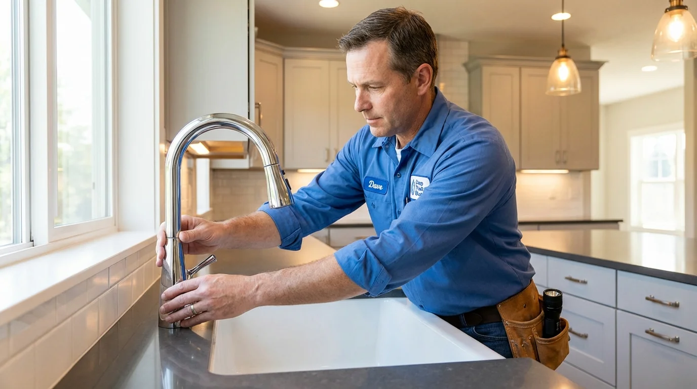 Kitchen faucet installation by Johns Plumbing LLC in Albuquerque