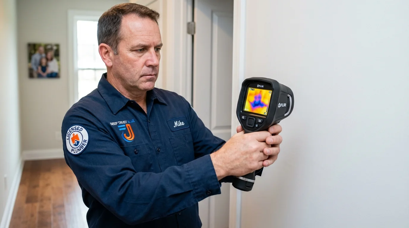 Thermal imaging leak detection by Johns Plumbing LLC in Albuquerque
